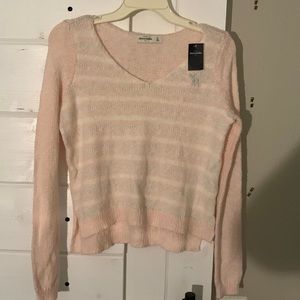 Sweater (Abercrombie) Pink white and silver New with tags